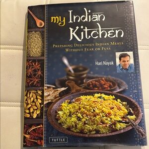 My Indian Kitchen Cookbook by - Blue Cover